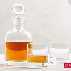 New Pottery Barn 3-Piece Decanter Set 🥃✨